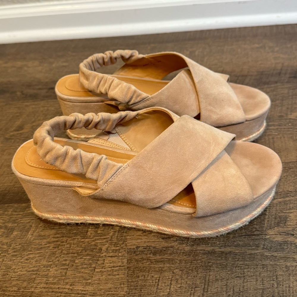 Joie Garden Platform Espadrille Wedge Sandal- Blush, Size 8.5 - Picture 12 of 12